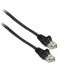 UTP-kabel - 0.5 meter CAT5e straight Zwart