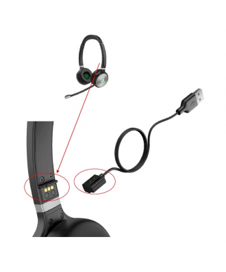 Yealink WH62 Portable MONO DECT draadloze headset (MS Teams)