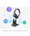 Yealink WH64 Stereo DECT draadloze headset (MS Teams)