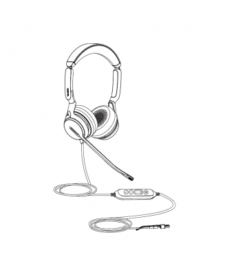 Yealink UH44 STEREO USB-C/A bedrade headset (MS Teams)