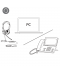 Yealink UH44 STEREO USB-C/A bedrade headset (MS Teams)