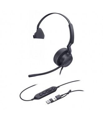 Yealink UH42 MONO USB-C/A bedrade headset (MS Teams)