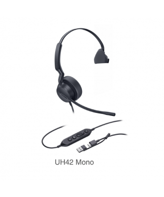 Yealink UH42 MONO USB-C/A bedrade headset (MS Teams)