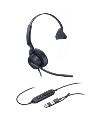 Yealink UH46 MONO USB-C/A bedrade headset (MS Teams)