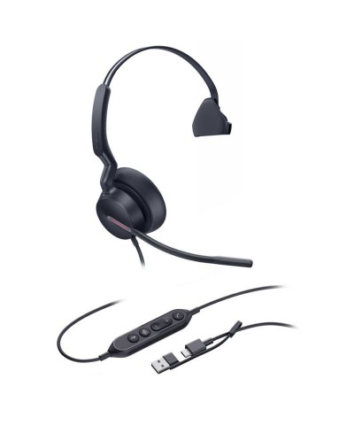Yealink UH46 MONO USB-C/A bedrade headset (MS Teams)